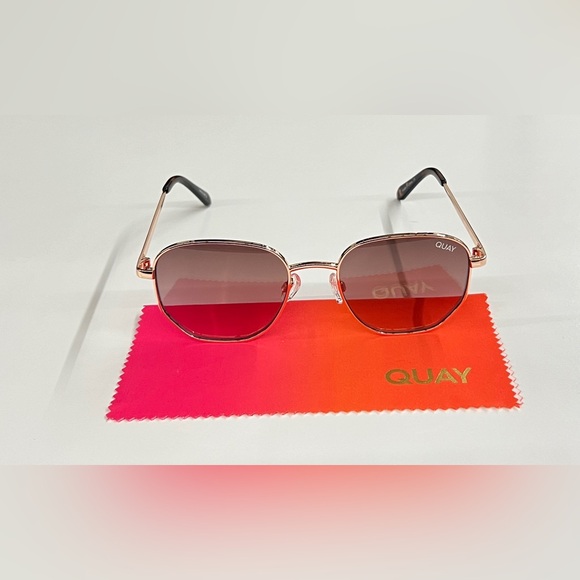 QUAY Australia - BIG TIME SUNGLASSES -ROSE/PNK - Picture 7 of 10